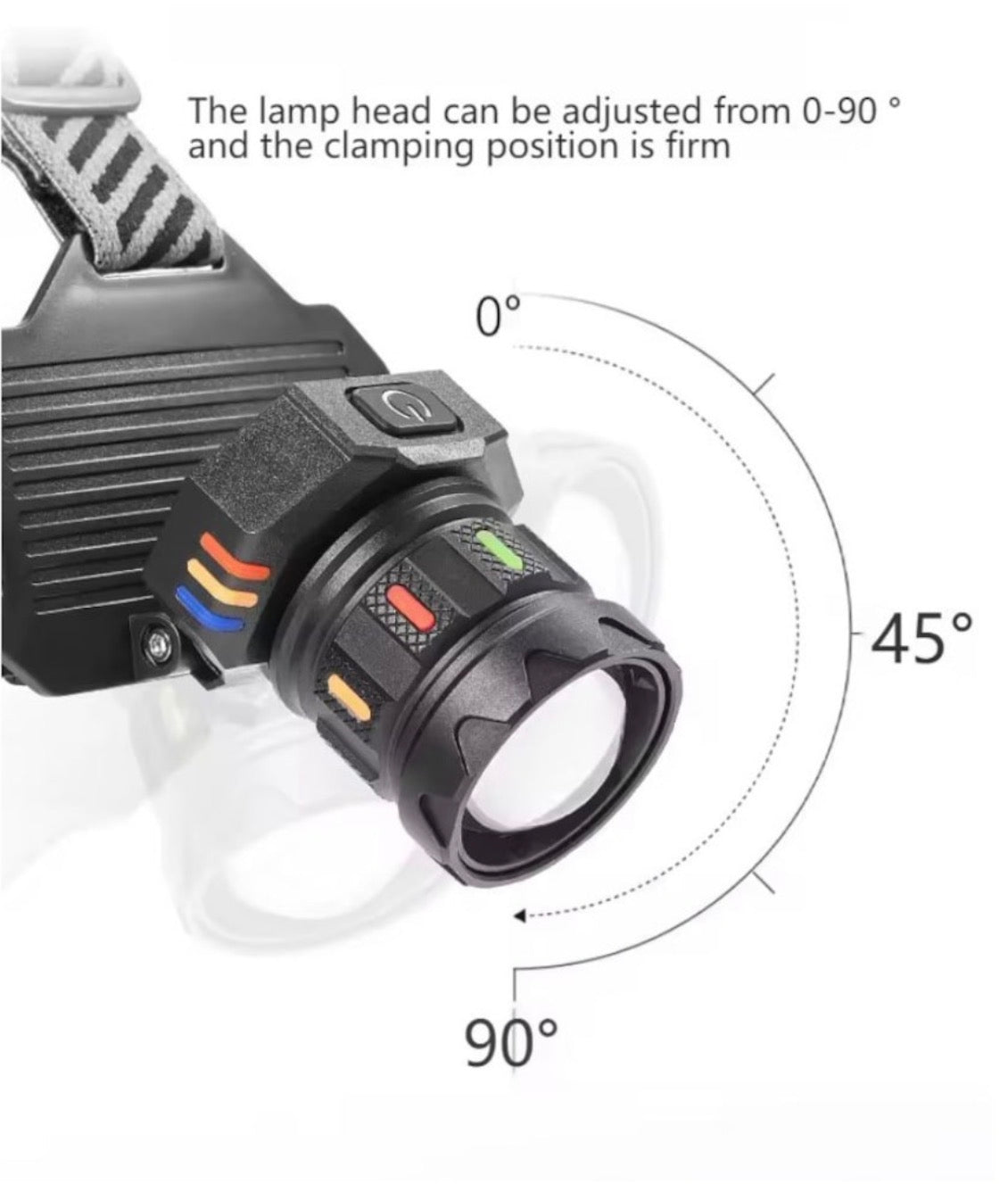 Lanternă de cap profesională cu rază de acțiune 1000m și acumulatori de 26.400mAh CB-T701A