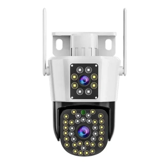 Cameră de Supraveghere Dublă Jortan IP66, Wi-Fi, Rotativă