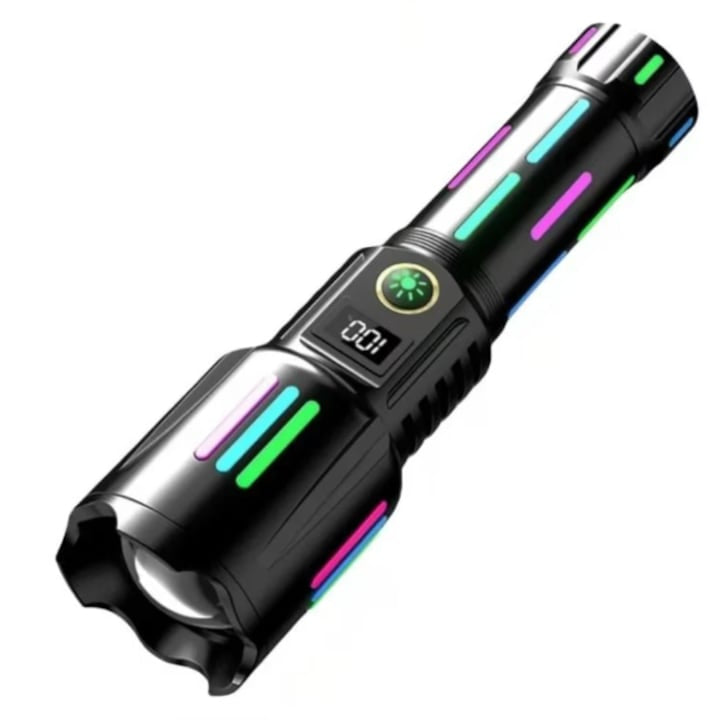 Lanternă Metalică Profesională cu rază de acțiune 1000m si acumulator 9800mAh CB-W515