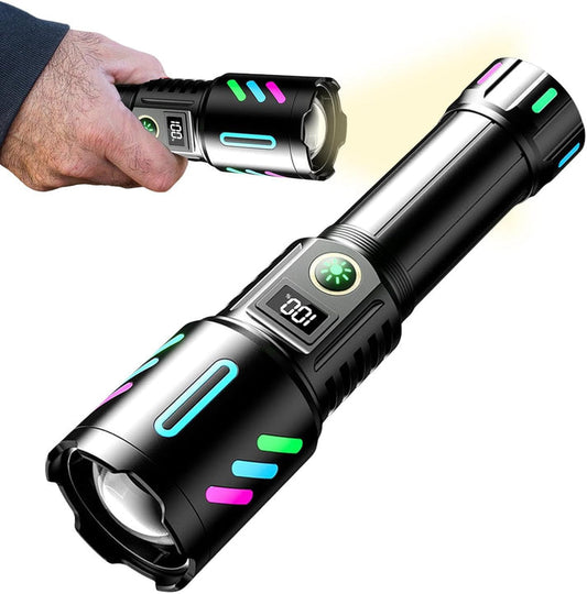 Lanternă Metalică Profesională cu rază de acțiune 1000m si acumulator 9800mAh CB-W515