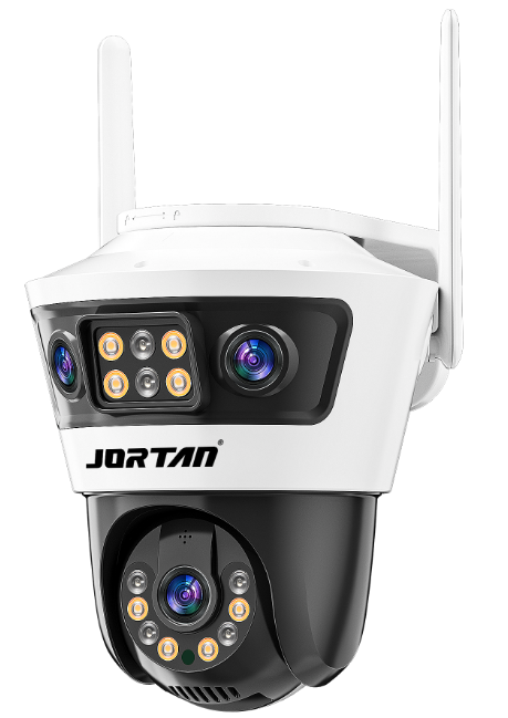 Camera de Supraveghere cu 3 Lentile, PTZ 355°, Jortan JT-6, Wi-Fi, IP66, HD, 9 MP, 1920 x 1080 pixeli ,Aplicatie Yoosee + Card 32GB CADOU