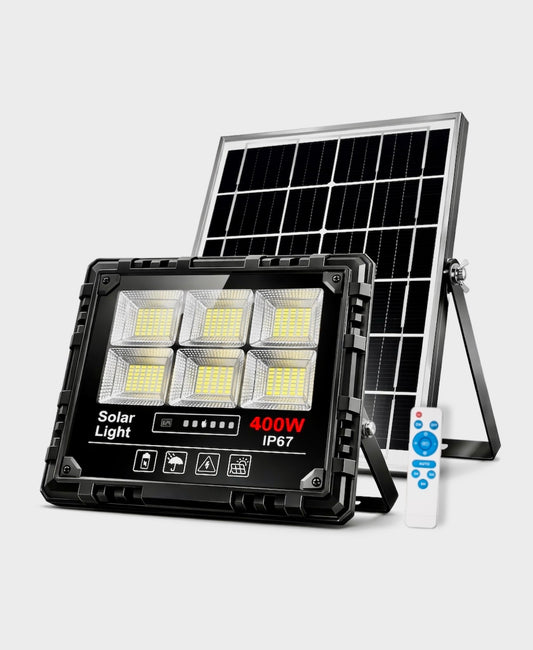 Proiector 400W cu Panou Solar Jortan Carcasă Metalică