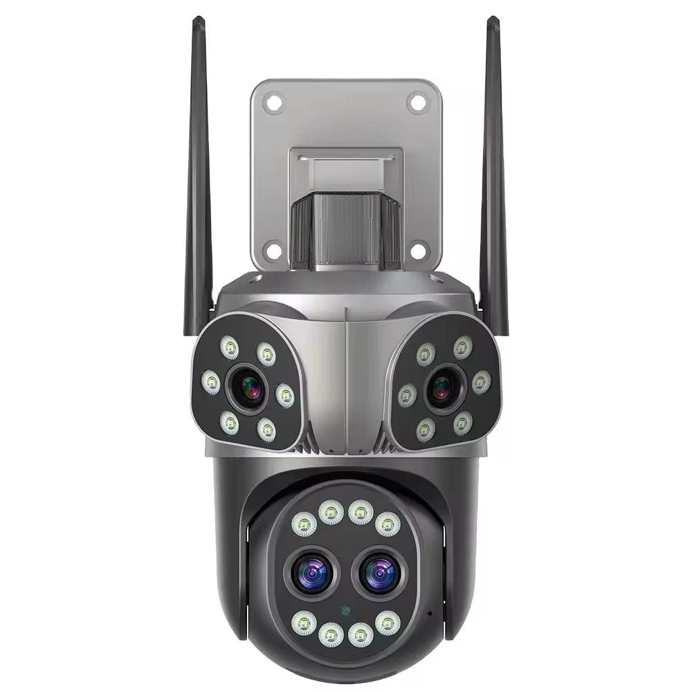 CAMERA DE SUPRAVEGHERE, JORTAN ,3 Lentile,
JT-8856, WIFI, IP66, HD WIRELESS,1920 X 1080 PIXELI ,APLICATIA YOOSEE , CARD 32 GB ,6MP, FULL HD 4K, LAN/WIFI CU ALARMA, DETECTARE UMANA, RECUNOASTERE FACIALA,