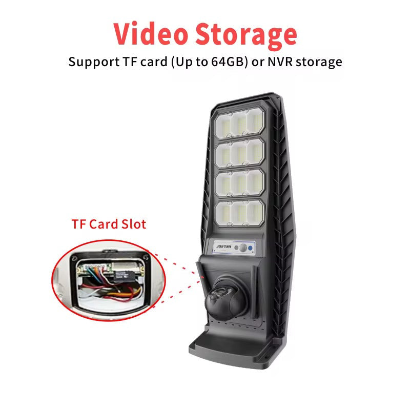 Proiector 400W+Cameră 4G cu Panou Solar Jortan Rotativă 6MP